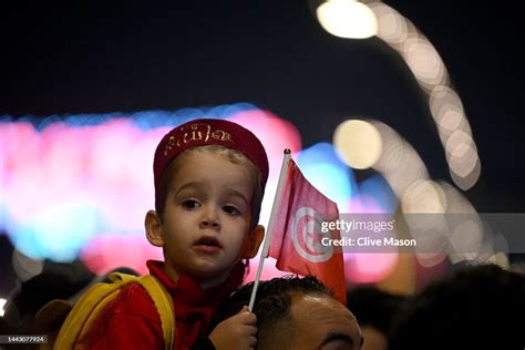 Football fans watch the FIFA World Cup Qatar 2022 opening match on ...