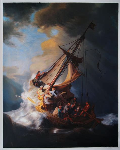 The Storm On The Sea Of Galilee Rembrandt Van Rijn Etsy Rembrandt