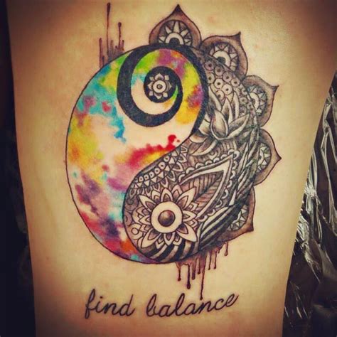 Find Your Balance Tattoos Body Art Dreamcatcher Tattoo