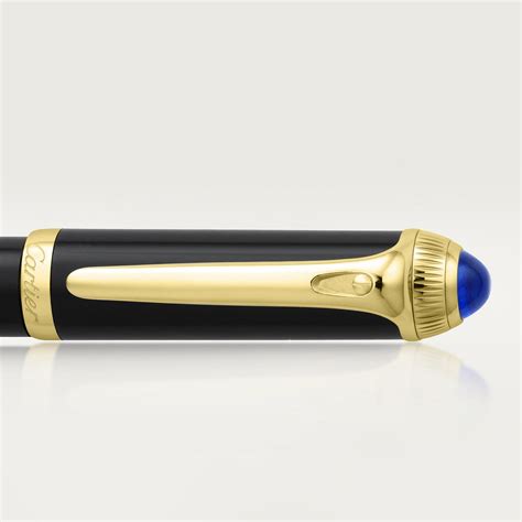 CROP000210 - R de Cartier pen - Composite, yellow gold finish - Cartier