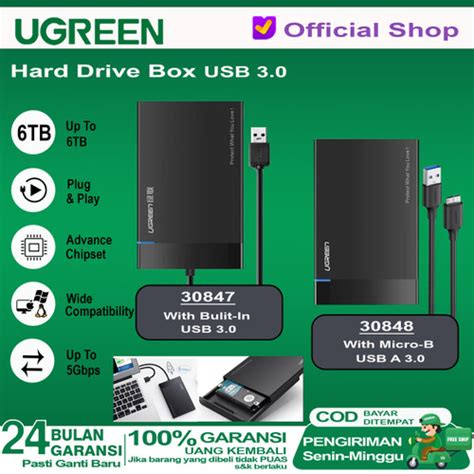 Jual Casing Enclosure Hard Disk External 2 5 SATA USB 3 0 UGREEN