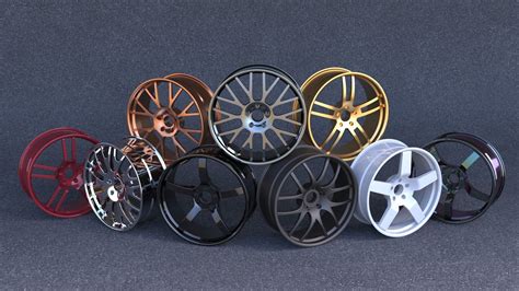 Aftermarket Tuner Wheels Free Free 3d Model Cgtrader