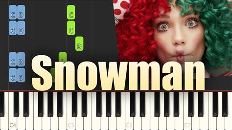 Sia - Snowman - Piano Tutorial in 2023 | Piano tutorial, Piano, Piano video