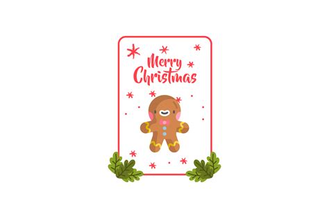 Christmas Gingerbread Card Graphic By My Lovinnie Studio · Creative Fabrica