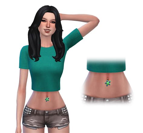 Awesome Belly Piercing Custom Content For The Sims 4 SNOOTYSIMS