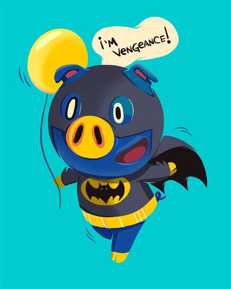 My Villager Hugh Is Very Excited About The New Batman 😄🐷🦇 R