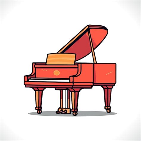 Premium Vector Piano Vector Illustration