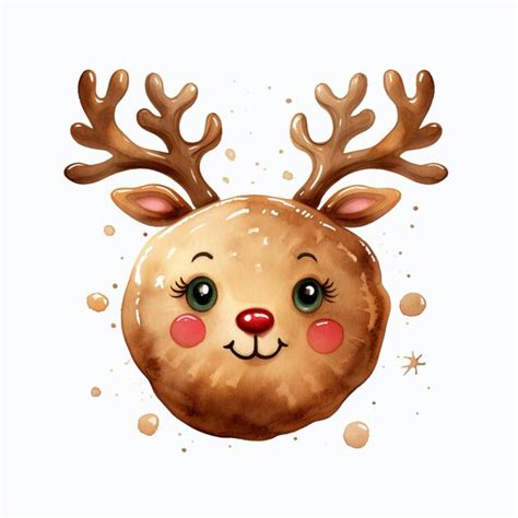 Premium Photo Rudolph The Reindeer Is Wearing A Red Nose And A Brown