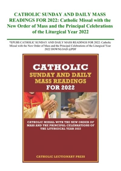 Epub Catholic Sunday And Daily Mass Readings For Catholic Missal