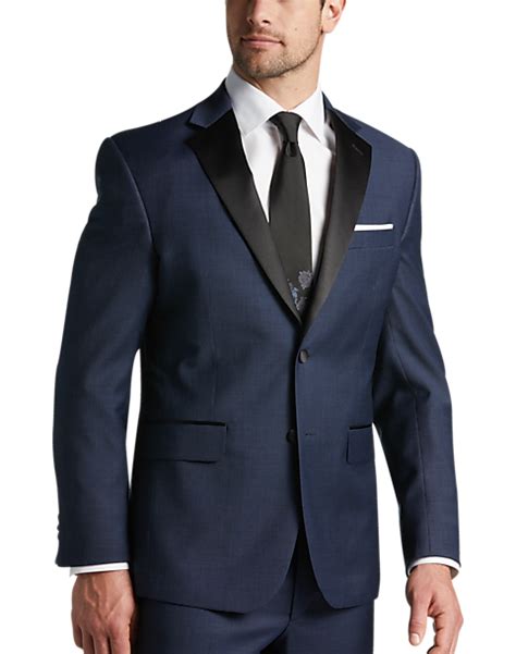 Pronto Uomo Platinum Modern Fit Notch Lapel Suit Separates Tuxedo Jacket Navy Men S Suits