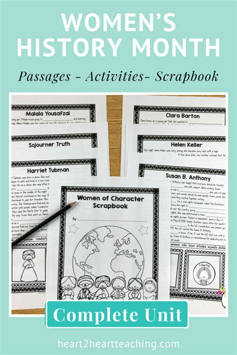 Womens History Month Activities Bundle 1 Nonfiction Passages And Activities