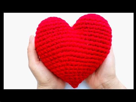 Como hacer un corazón tejido a crochet o ganchillo tutorial de tejidos