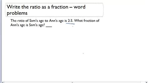 Writing Ratios As Fractions And Vice Versa Example 2 Video Arithmetic Ck 12 Foundation