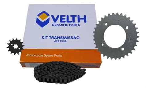 Kit Relação Transmissão Honda Biz 125 05 A 16 Aço 1045 V MercadoLivre