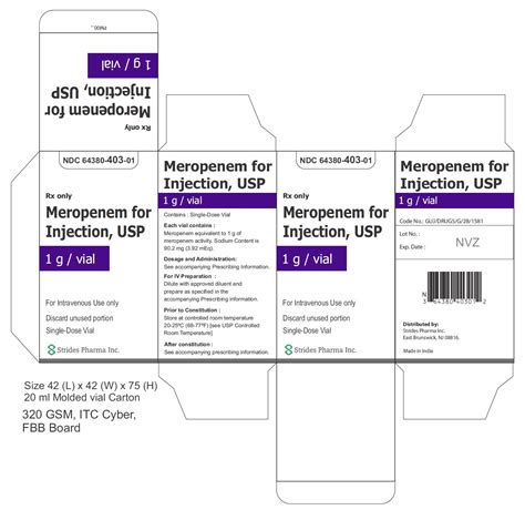 Meropenem Package Insert Drugs