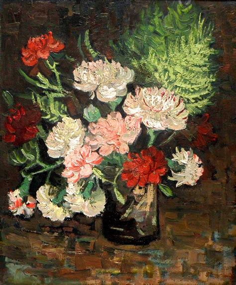 1886 Van Gogh Still Life With Carnations Detroit Institute Flickr