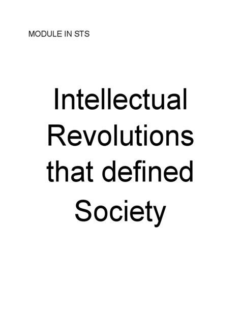 Scientific Revolution Module Pdf Scientific Revolution Idea