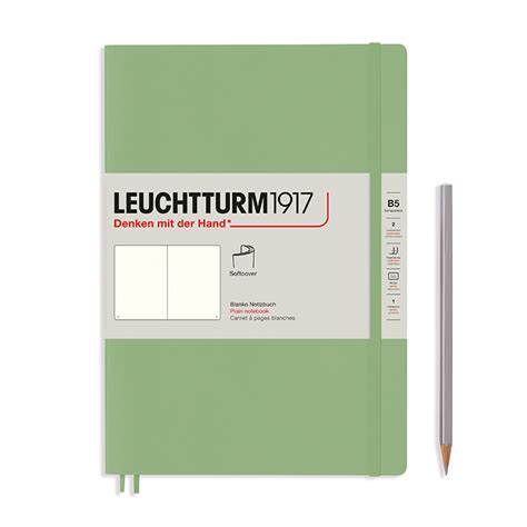 Leuchtturm Notizbuch Composition Softcover Blanko Salbei 24 50