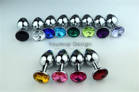 Unisex Butt Toys Plug Anal Silver Insert Stainless Steel Metal Plated