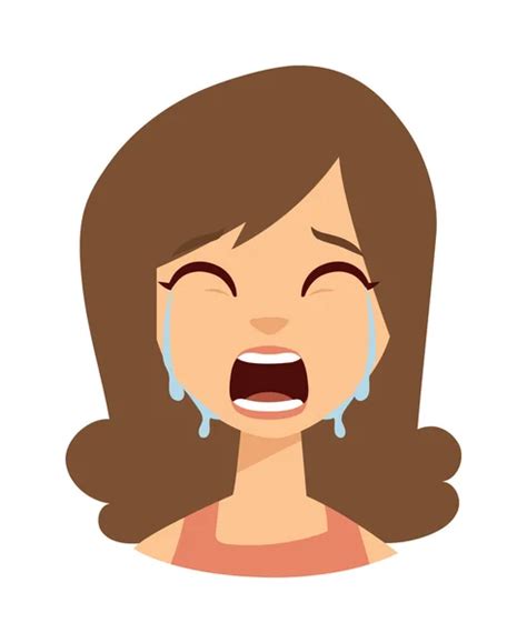 Vectores De Stock De Mujer Llorando Ilustraciones De Mujer Llorando