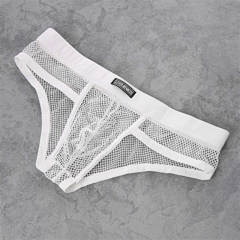 Clever Menmode Men Mesh Underwear Sexy Briefs Transparent Summer