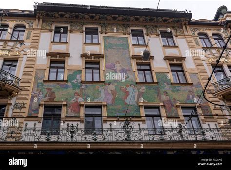 Novak Departement store fasade , U Nováků art nouveau building ...