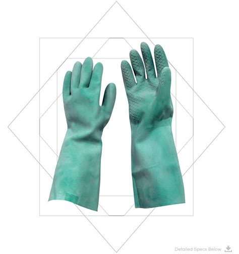 Acid And Alkaline Resistant Gloves Industrial Pure Latex Gloves