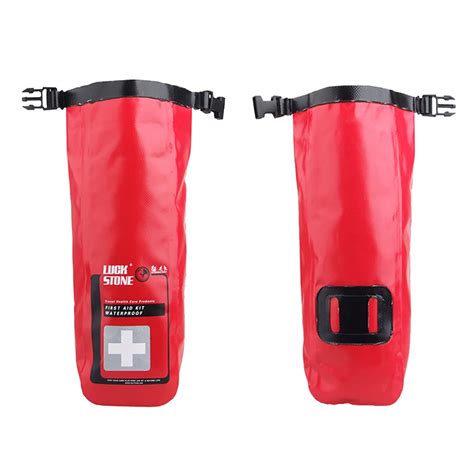 Portable Medical Bag Red Waterproof 2l First Aid Bag Emergency Kits