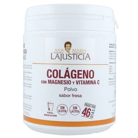 Colágeno con Magnesio y Vitamina C Polvo Sabor Fresa Ana María