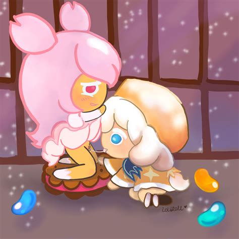 Rule 34 2girls Cherry Blossom Cookie Cookie Run Cookie Run Kingdom Cream Puff Cookie