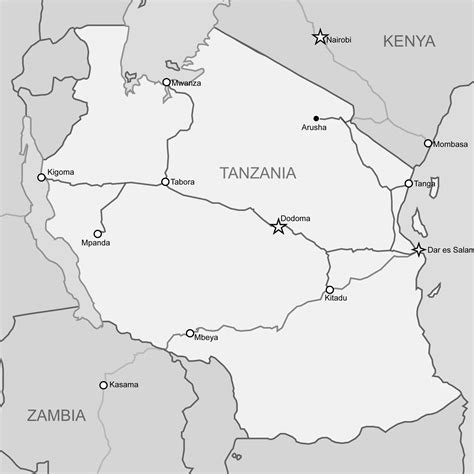 Train Tanzania - List of Stations by TRC & TAZARA ...