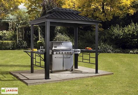 Abri Barbecue Aluminium Acier Galvanisé 2 X 3 M Grill Gazebo Bbq