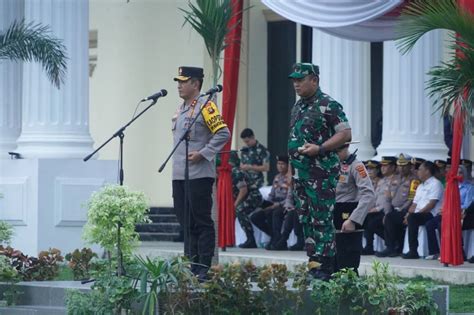 Danrem Gapu Bersama Kapolda Jambi Pimpin Apel Kebangsaan Dan Deklarasi