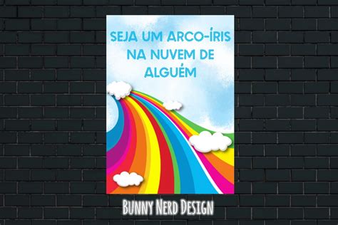 Quadro Decorativo 15x21 Seja um Arco íris Frases Elo7