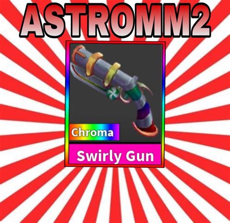 Chroma Swirly Gun Mm2 Cheap Etsy Canada