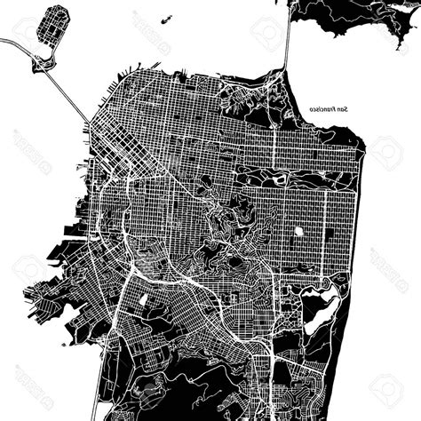 San Francisco Map Vector At Collection Of San