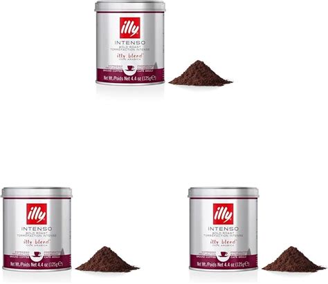 Amazon Illy Intenso Espresso Ground Coffee Dark Roast Robust