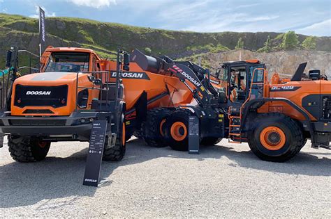 Doosan Demos And Displays New Products At Hillhead Machinery