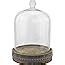 Amazon Stonebriar 8 Inch Clear Glass Dome Cloche With Rustic