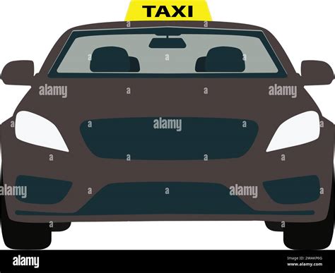 Taxi Car Icon Cab Booking Transportation Service Yellow Taxi