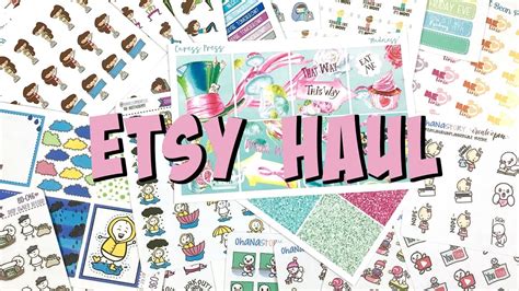 Etsy Sticker Haul April 2017 Youtube