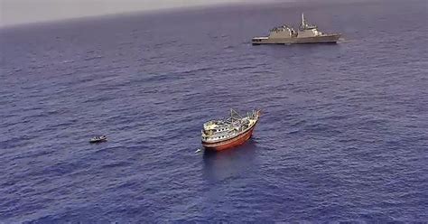 Indian Navy Rescues 23 Pakistanis From Somali Pirates In Arabian Sea