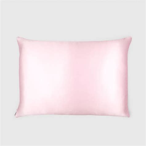 Pink Silk & Cotton Pillowcase – Queen Size – Zippered – Nightie Nite