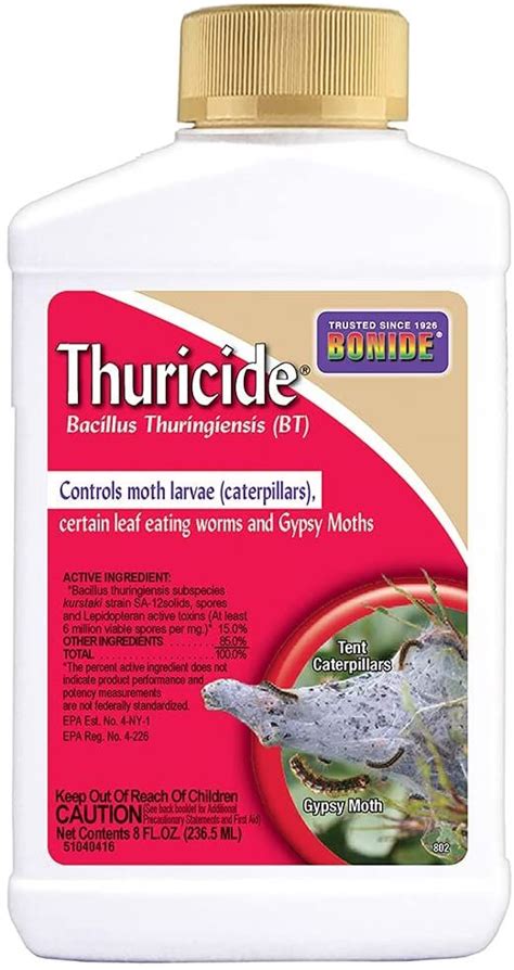 Bonide Thuricide Bt Concentrate 8 Oz Ready To Mix Solution For