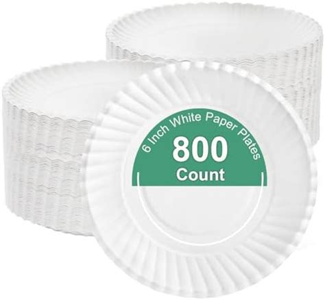 Amazon Hacaroa Pack Inch Paper Plates Uncoated Disposable