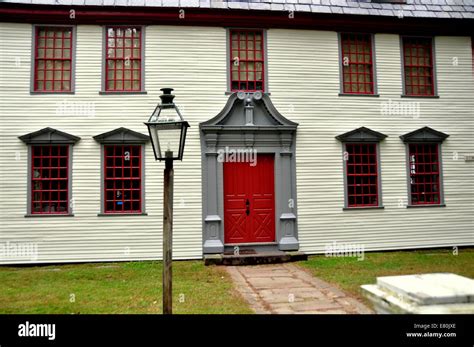 Deerfield Massachusetts C 1730 Dwight House With Its Ornate Split