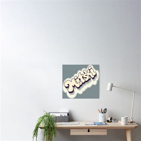 "Mitski Retro Font" Poster by cksdoodles | Redbubble