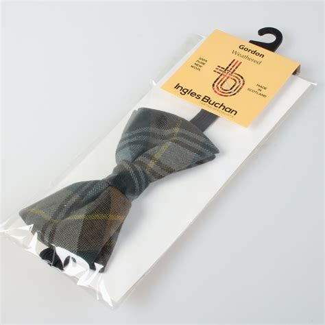 Gordon Weathered Tartan Bow Tie.