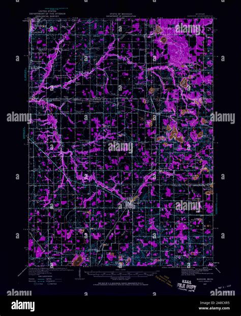 Map of bangor michigan hi-res stock photography and images - Alamy