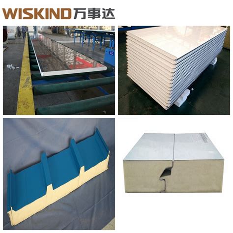 Pu Polyurethane Pir Sandwich Panel With Z Ppgi Plate China